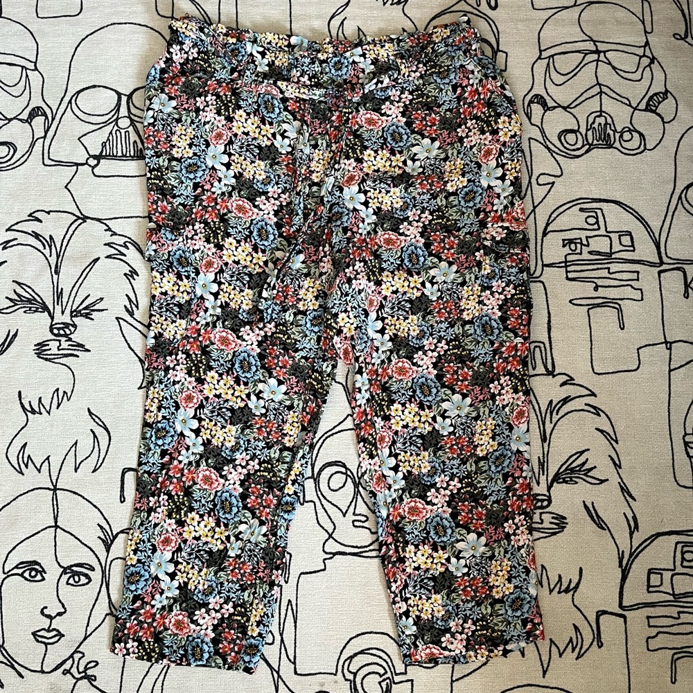 Loft Floral Cargo Pants NWOT